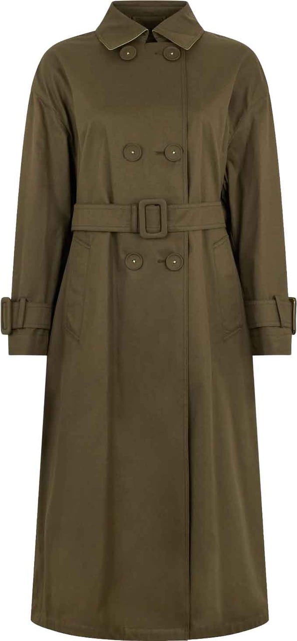Herno Cotton Trench Coat Groen