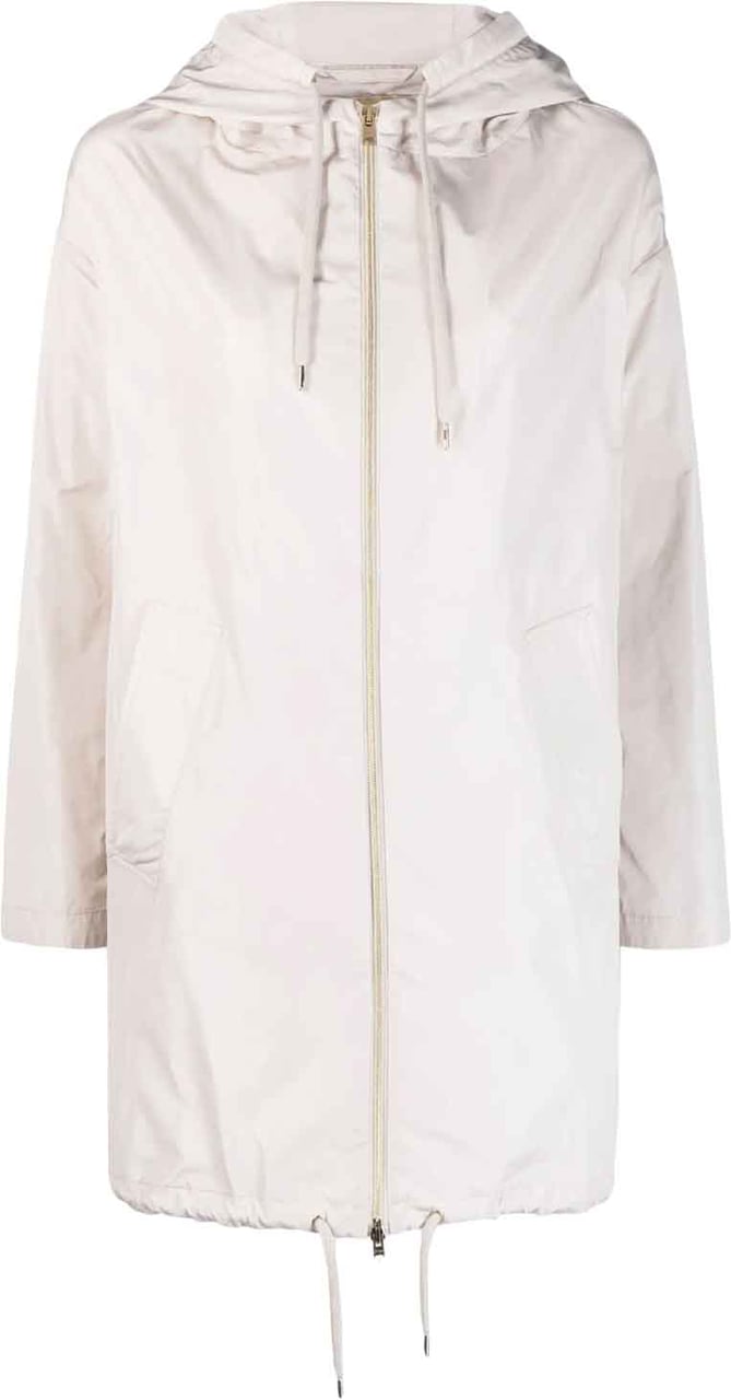 Herno Techno Taffeta Parka Coat Roze