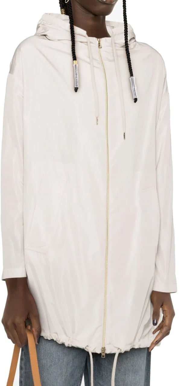 Herno Techno Taffeta Parka Coat Roze