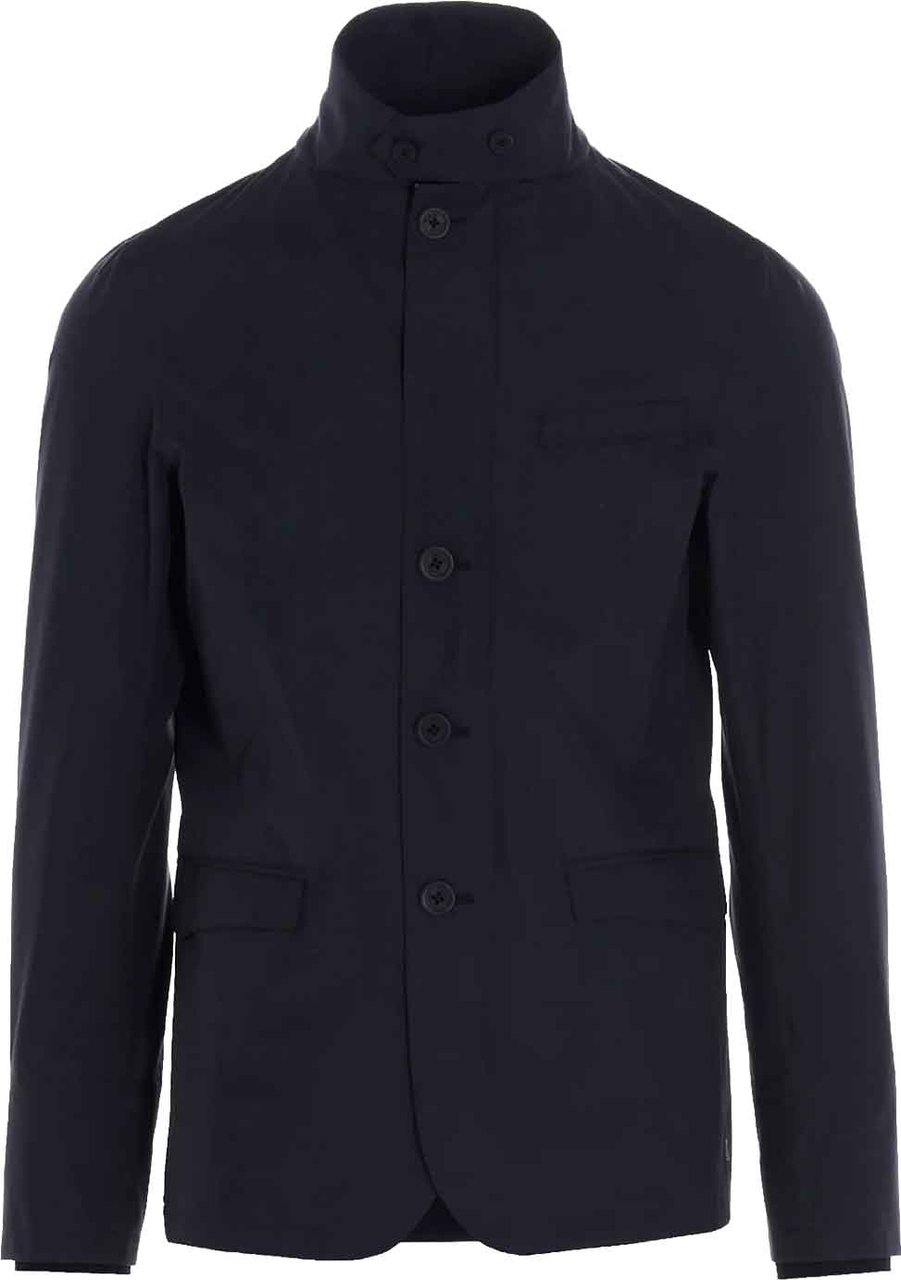 Herno High-Neck Jacket Blauw