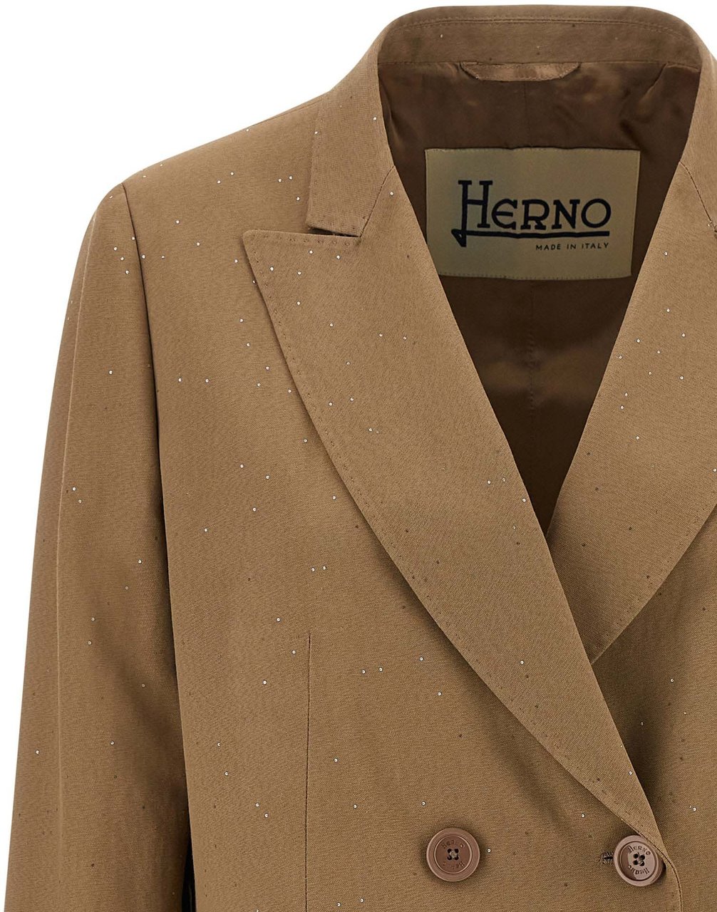 Herno Beige Viscose Blazer Beige