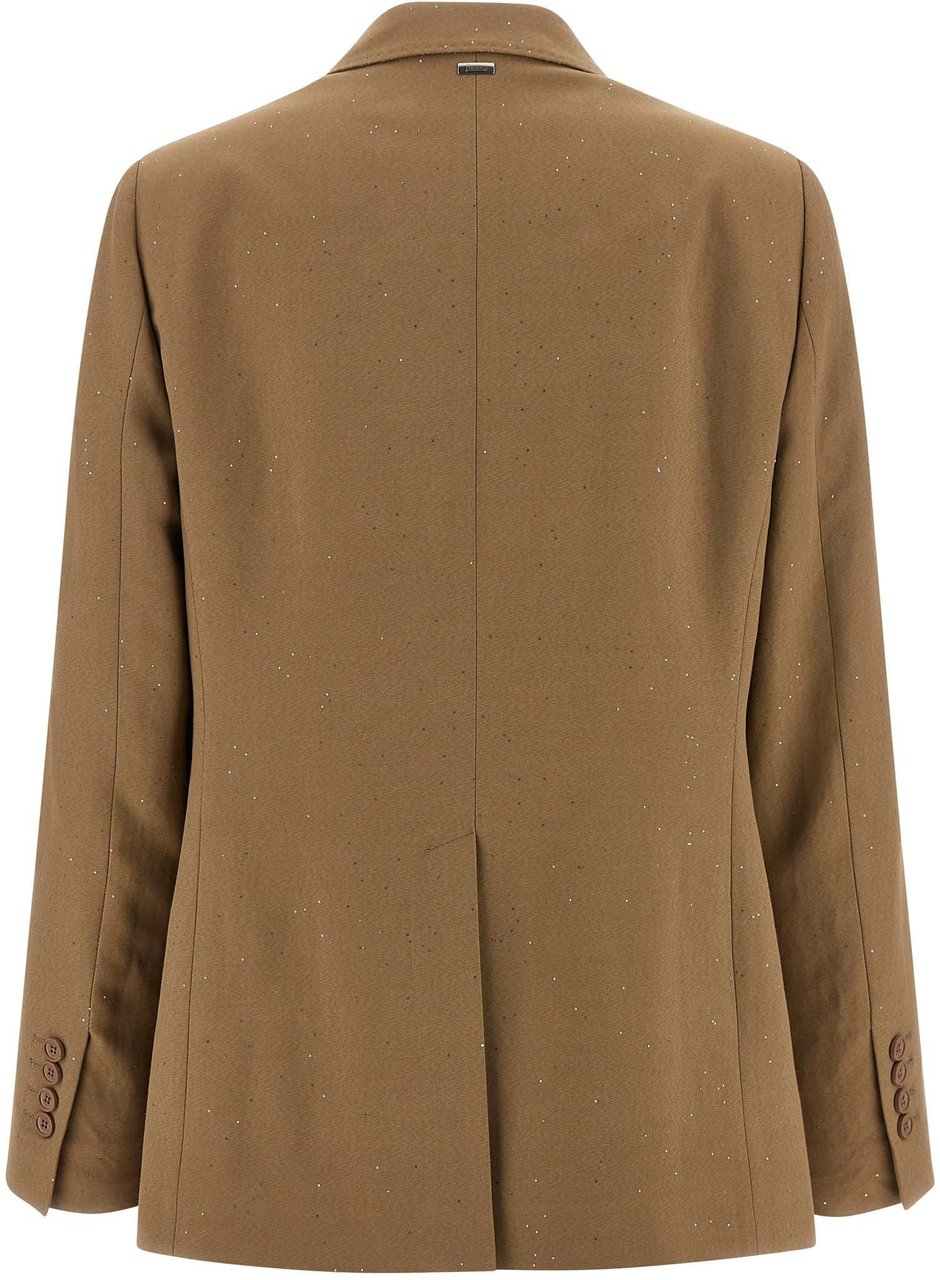 Herno Beige Viscose Blazer Beige