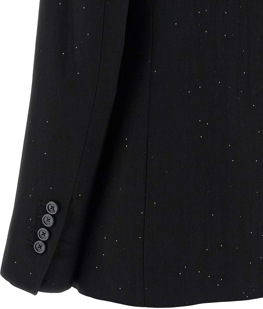 Herno Black Viscose Blazer Zwart