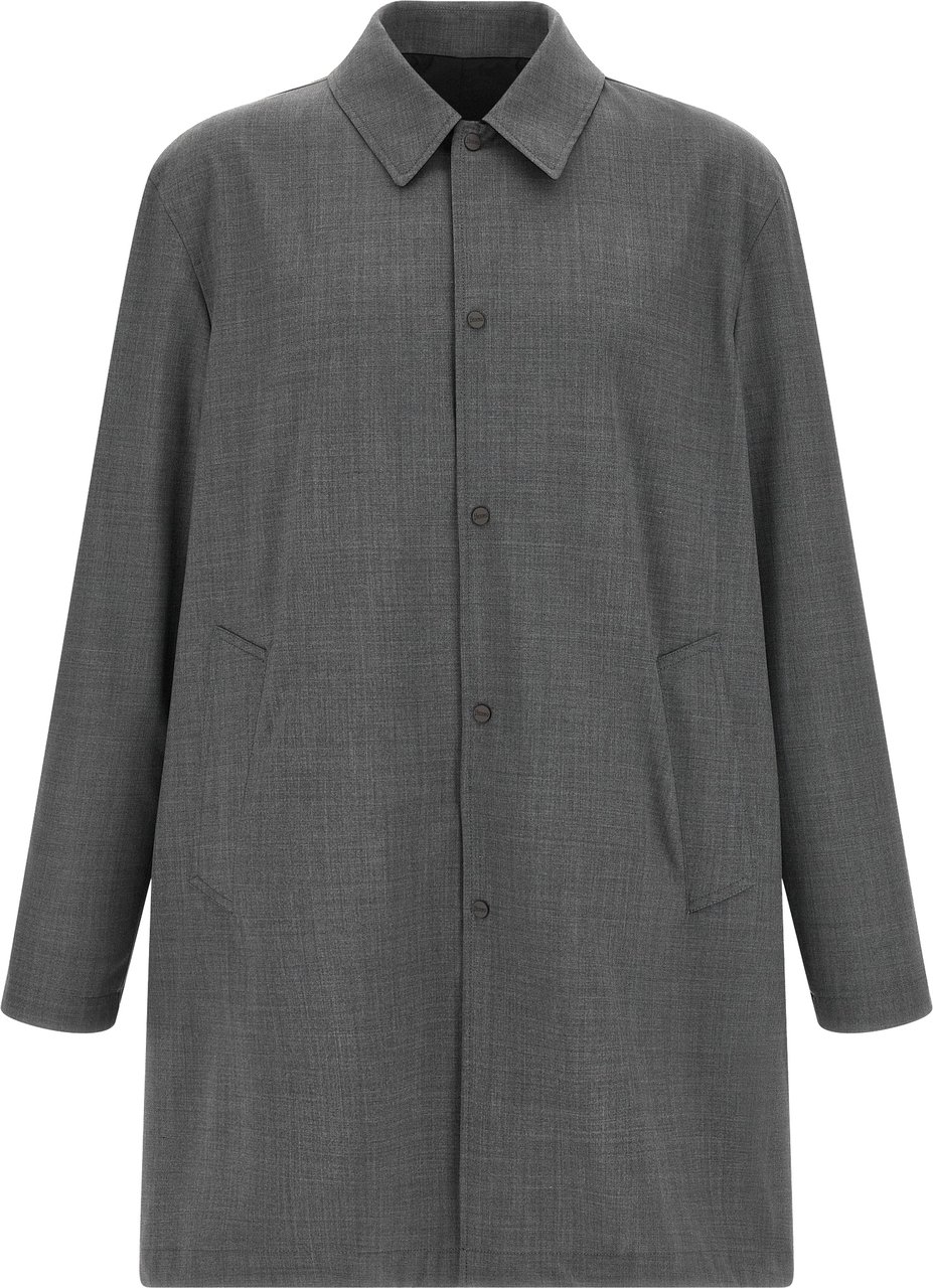 Herno Multicolor Polyester Coat Divers