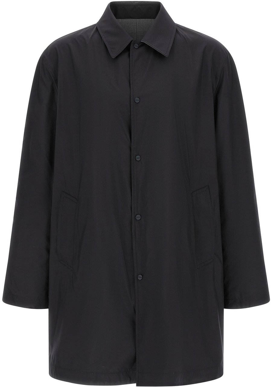 Herno Multicolor Polyester Coat Divers