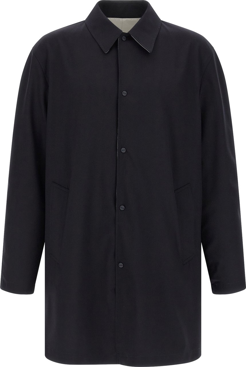 Herno Multicolor Polyester Coat Divers