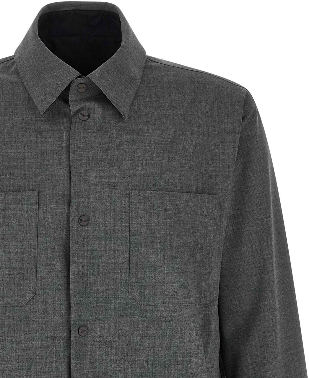 Herno Gray Polyester Full-Length Jacket Grijs