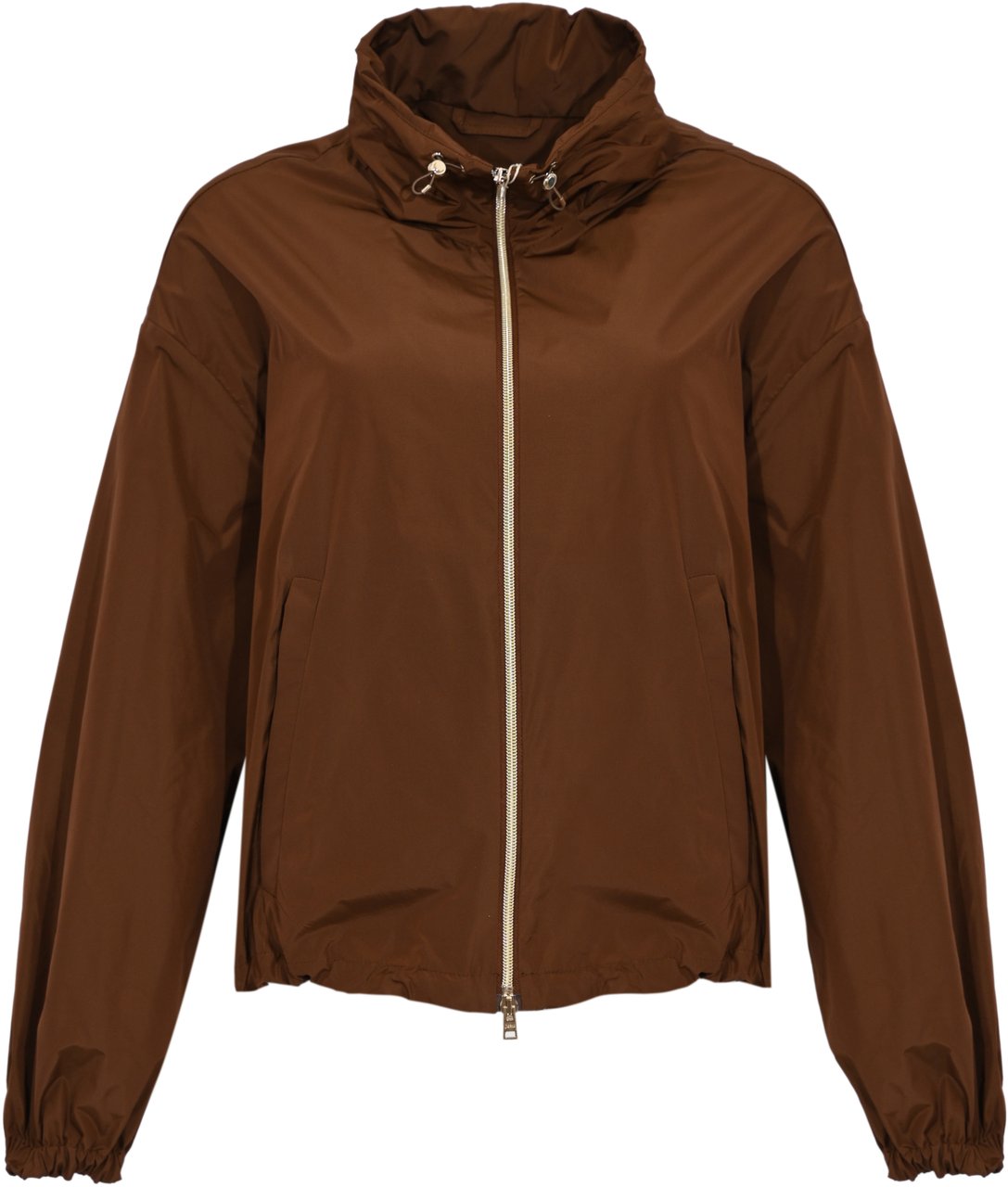 Herno Coats Leather Brown Bruin
