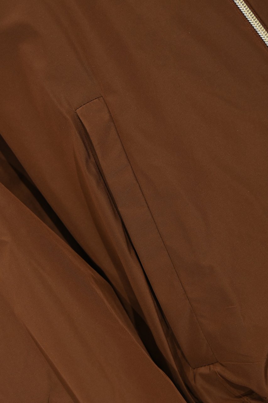 Herno Coats Leather Brown Bruin
