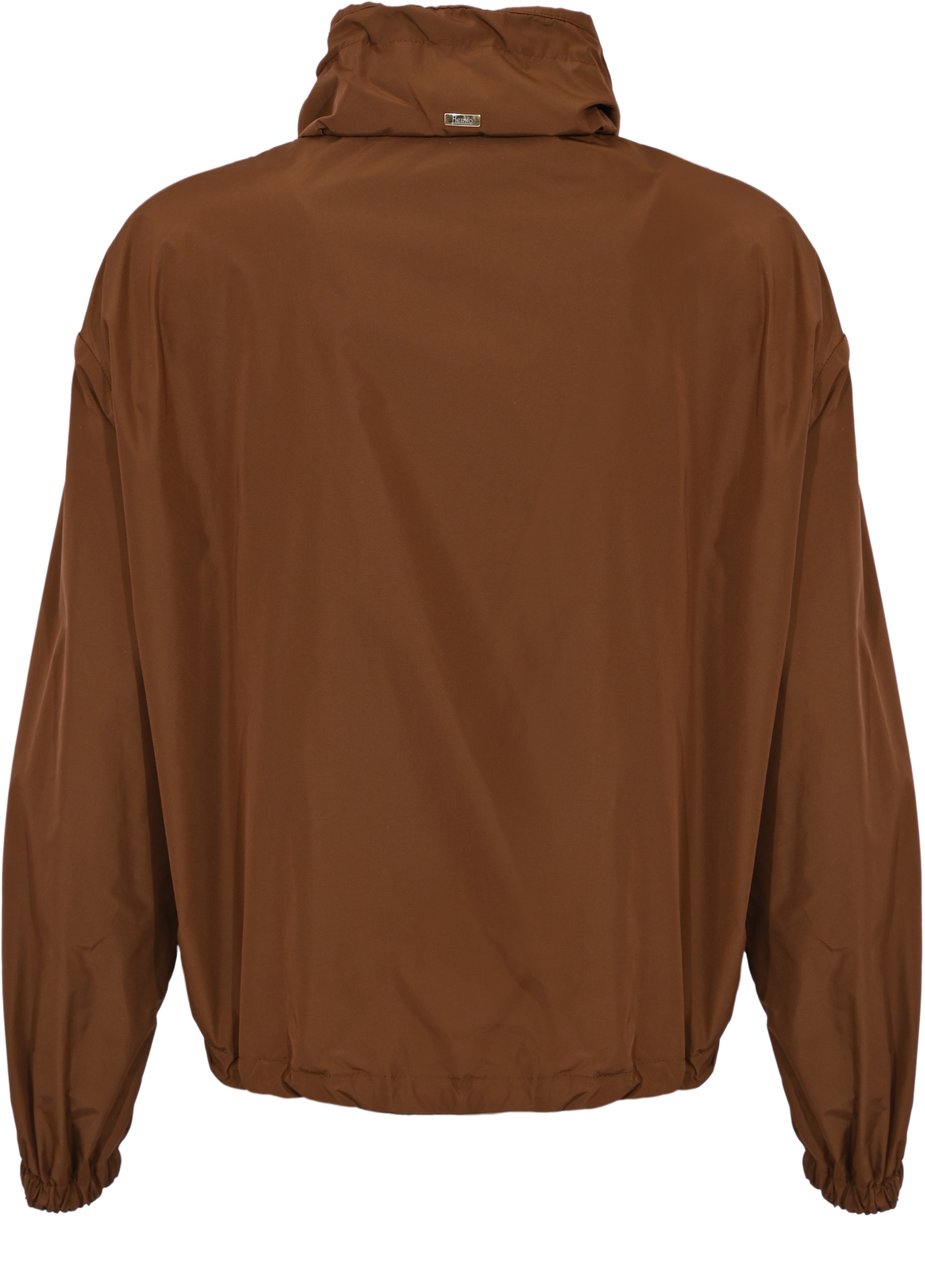 Herno Coats Leather Brown Bruin