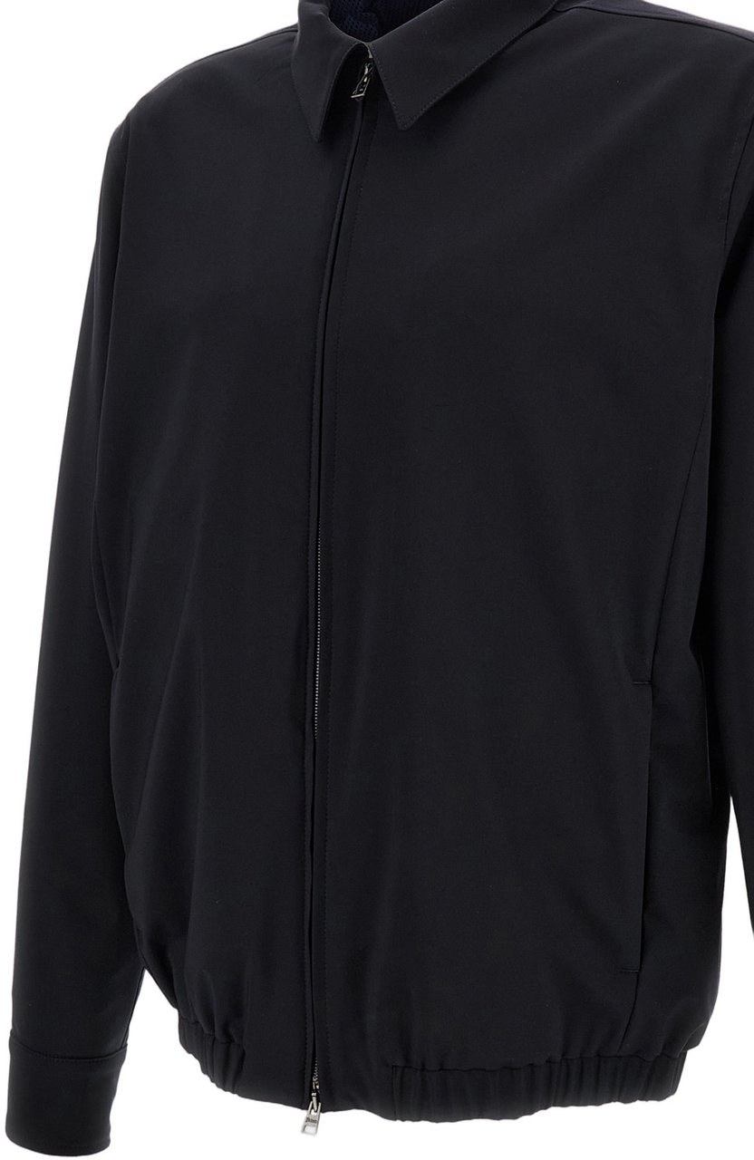 Herno Lightweight Technical Fabric Jacket Zwart