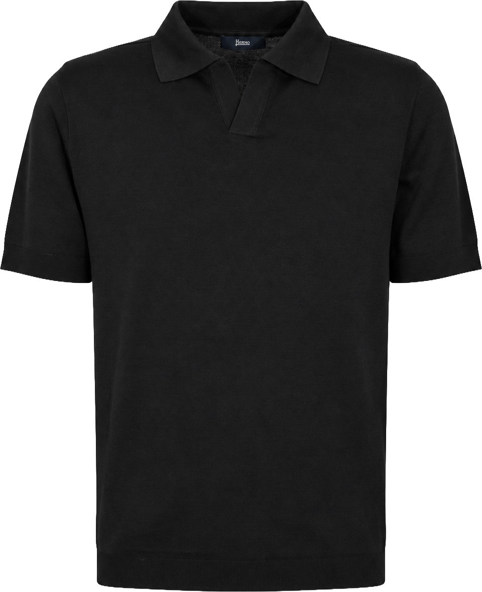 Herno T-Shirts And Polos Nero Zwart