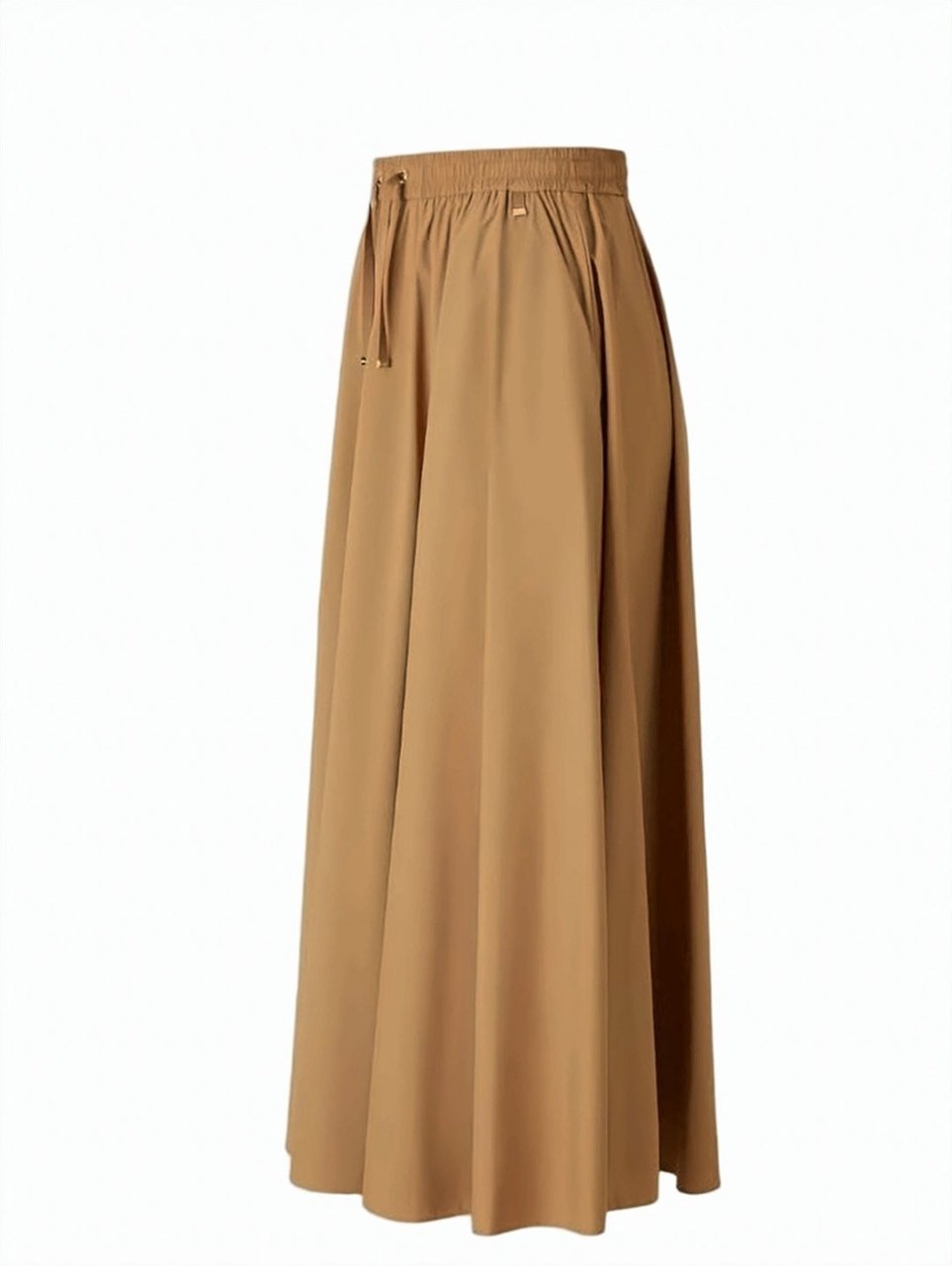 Herno Midi Nylon Drawstring Pocket Skirt Bruin