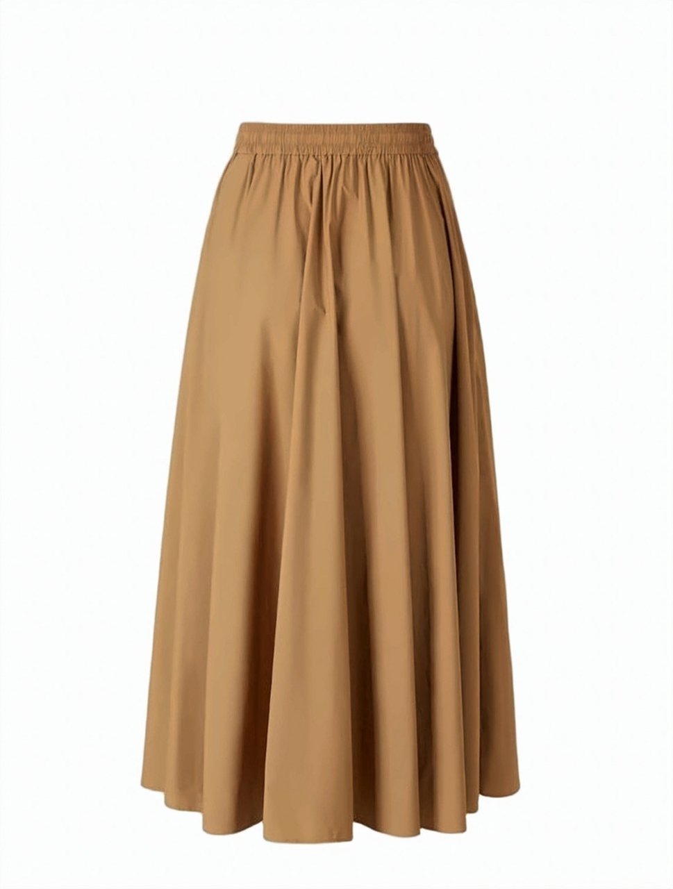 Herno Midi Nylon Drawstring Pocket Skirt Bruin