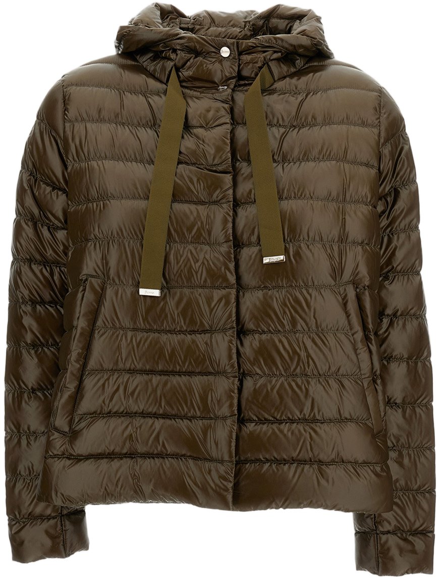 Herno Ultrlight Nylon Down Jacket Groen