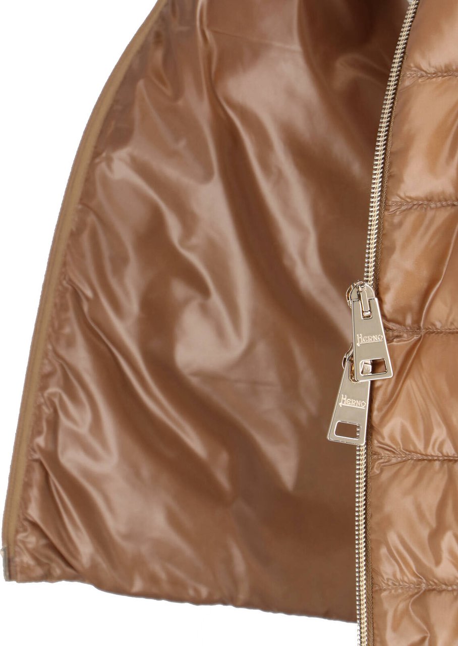 Herno Grey 2.5 L High-Collar Zip Jacket Bruin
