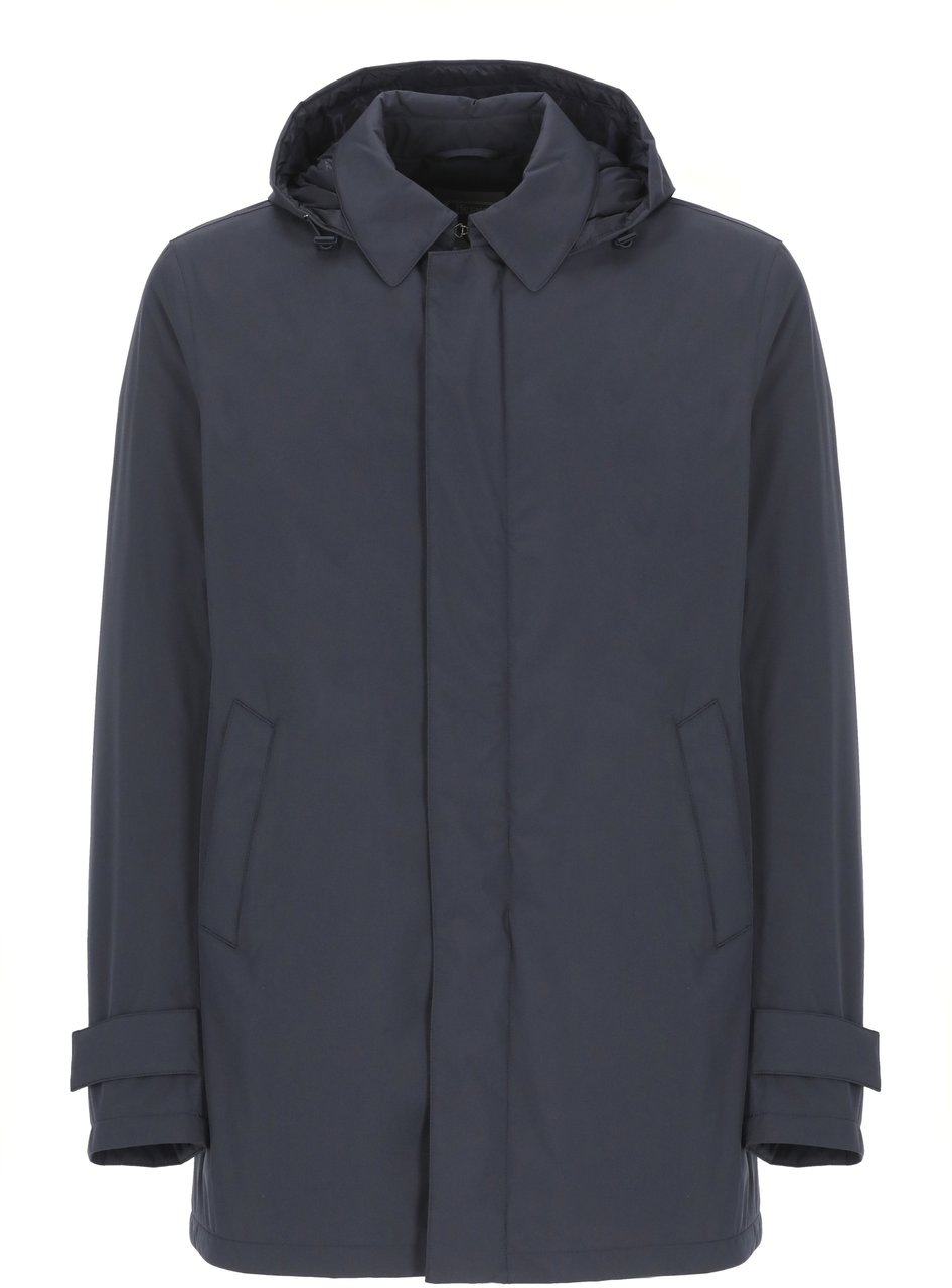 Herno Coats Blue Navy