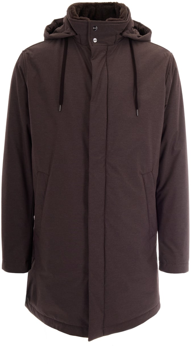 Herno Coats Marrone Scuro Bruin