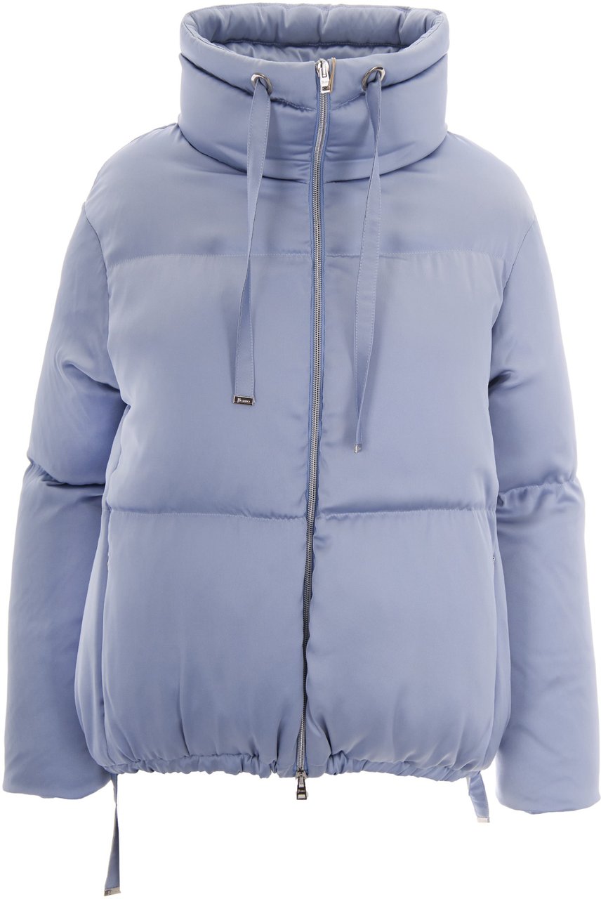 Herno Coats Celeste Lichtblauw