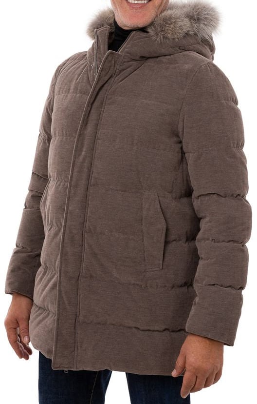 Herno Brown Cotton Bomber Bruin