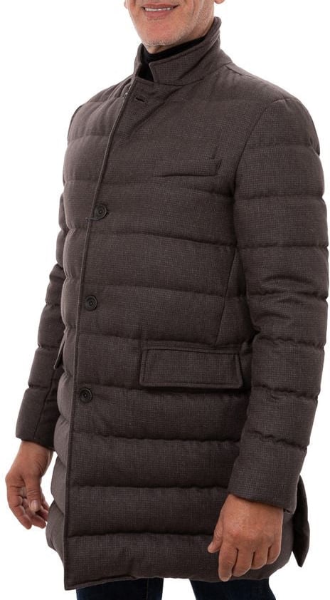 Herno Brown Wool Jackets & Coat Bruin