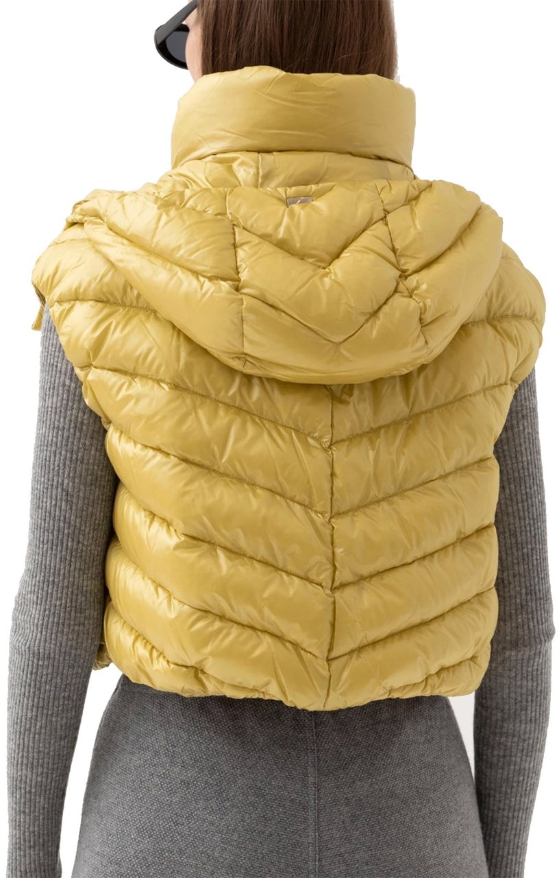 HERNO Down Vest Jacket Geel