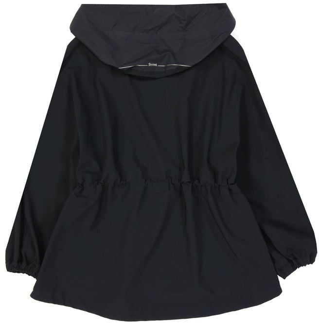 Herno Herno Black Elastane Shell Jacket Zwart