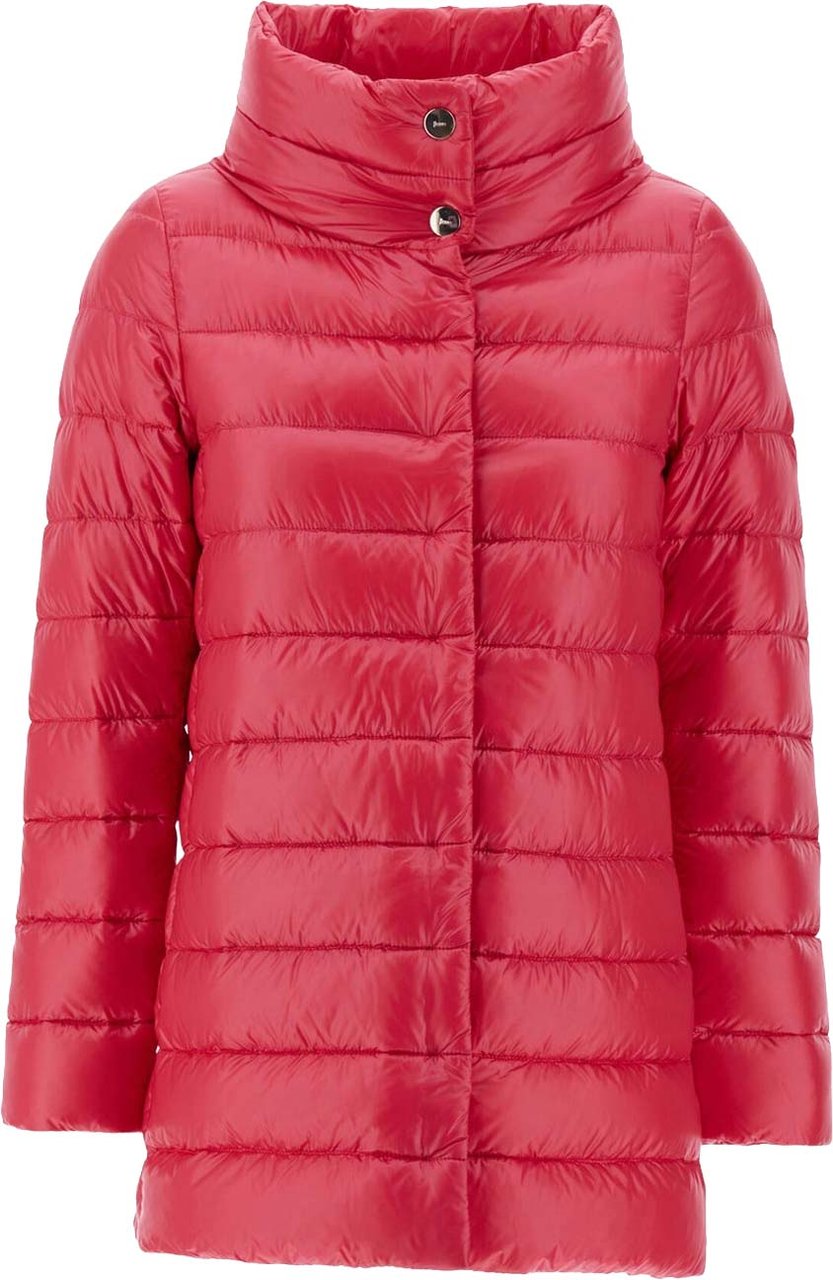 HERNO AMELIA Padded Coat Roze