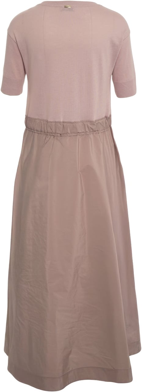 Herno Midi dress with drawstring at waist Roze