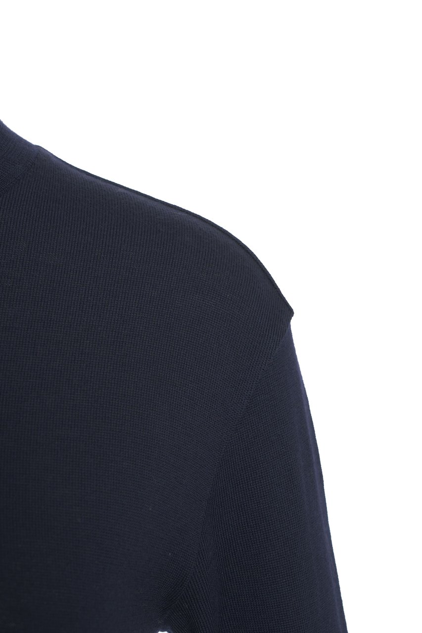 Herno Maxi dress with turtleneck Blauw