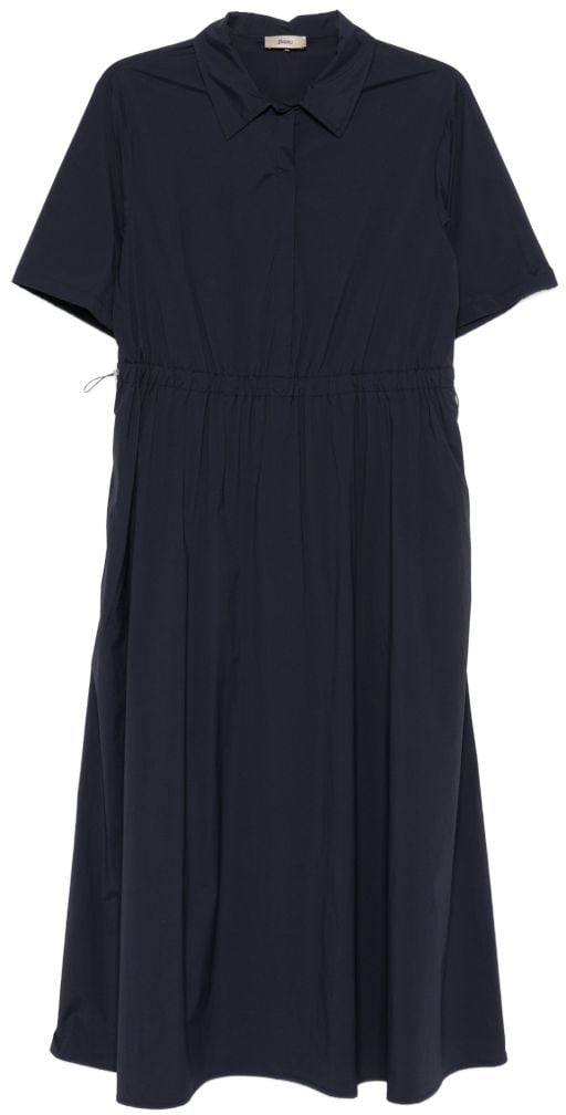 Herno Dresses Blue Navy
