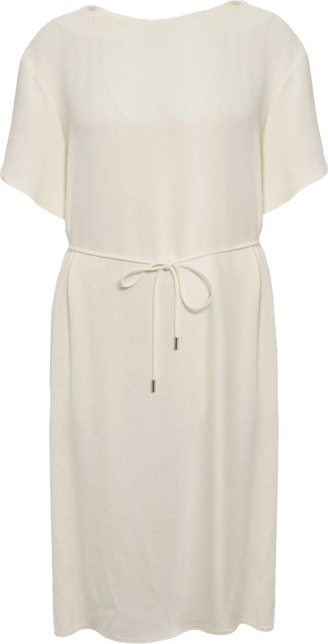 Herno Midi dress with waist belt Wit