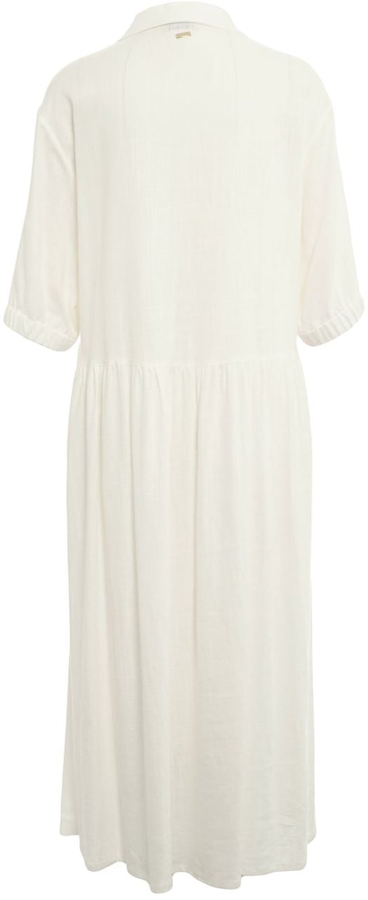 Herno Linen blend maxi dress Wit