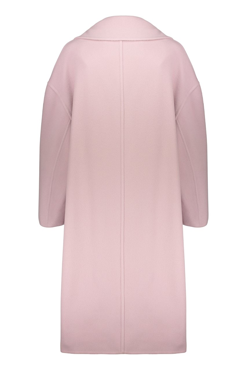 Herno Pale pink long coat elegant and versatile Roze
