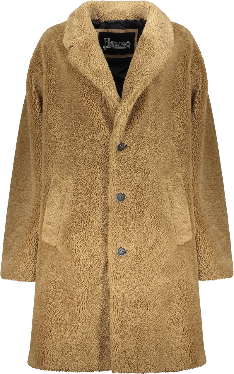 Herno Vegan fur coat Neutraal