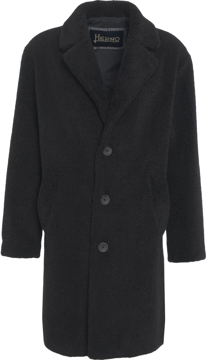 Herno Teddy coat Zwart