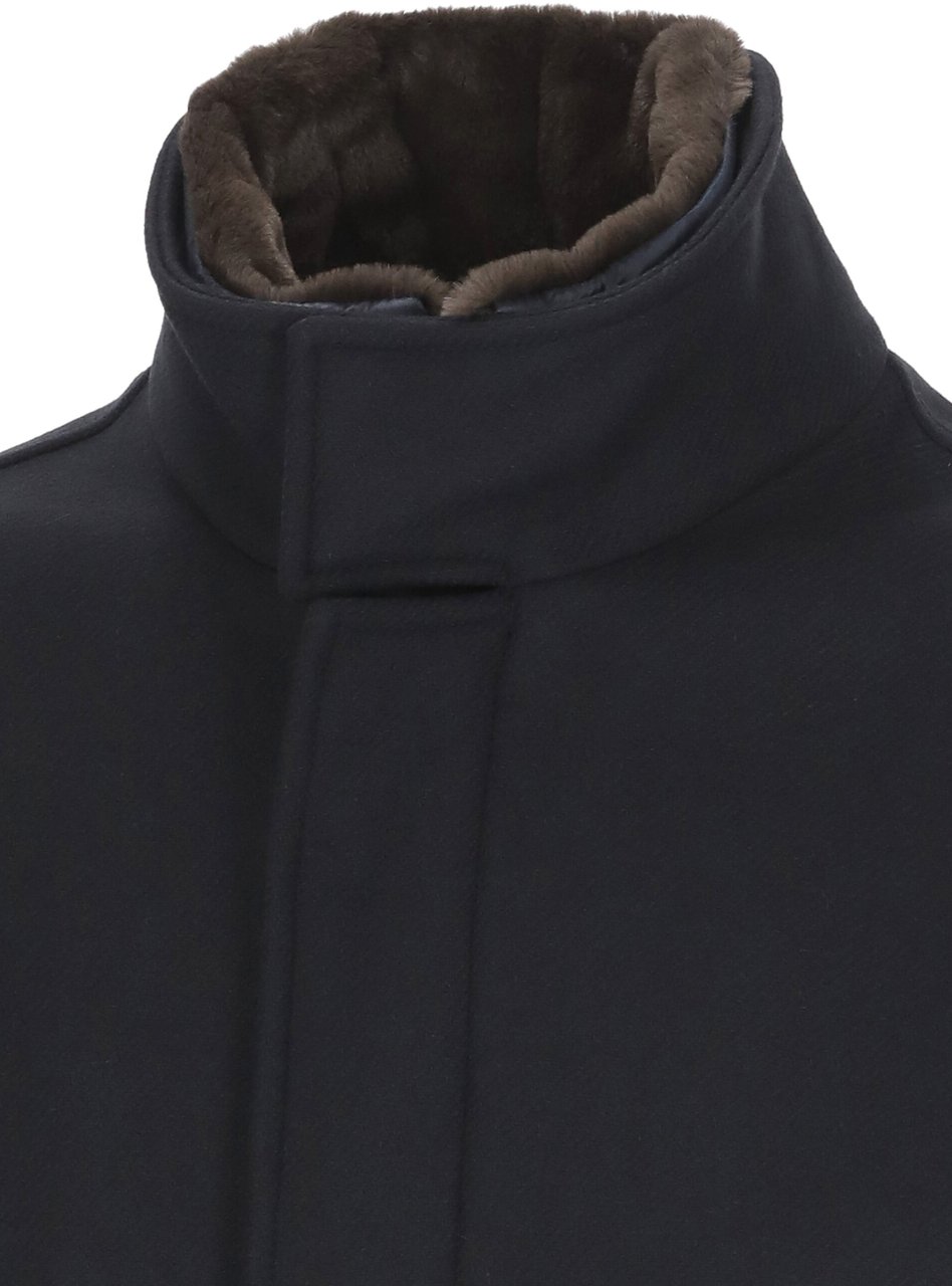 Herno Coats Blue Blauw