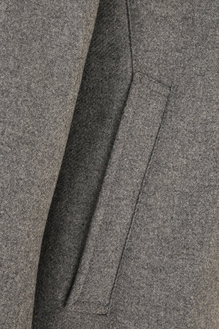 Herno Herno Grey wool blend padded jacket Grijs