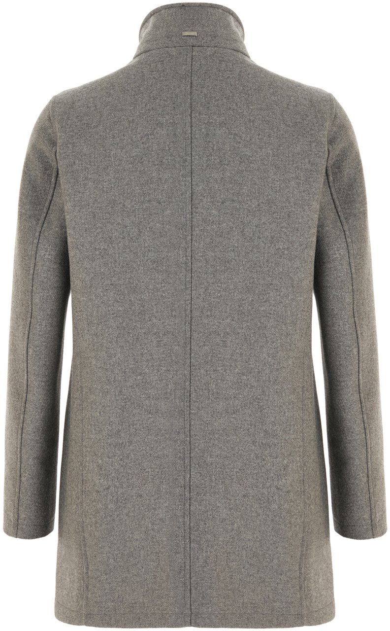 Herno Herno Grey wool blend padded jacket Grijs