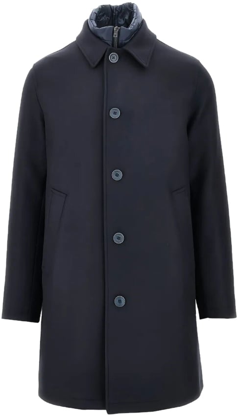 Herno Coats Blue Blauw