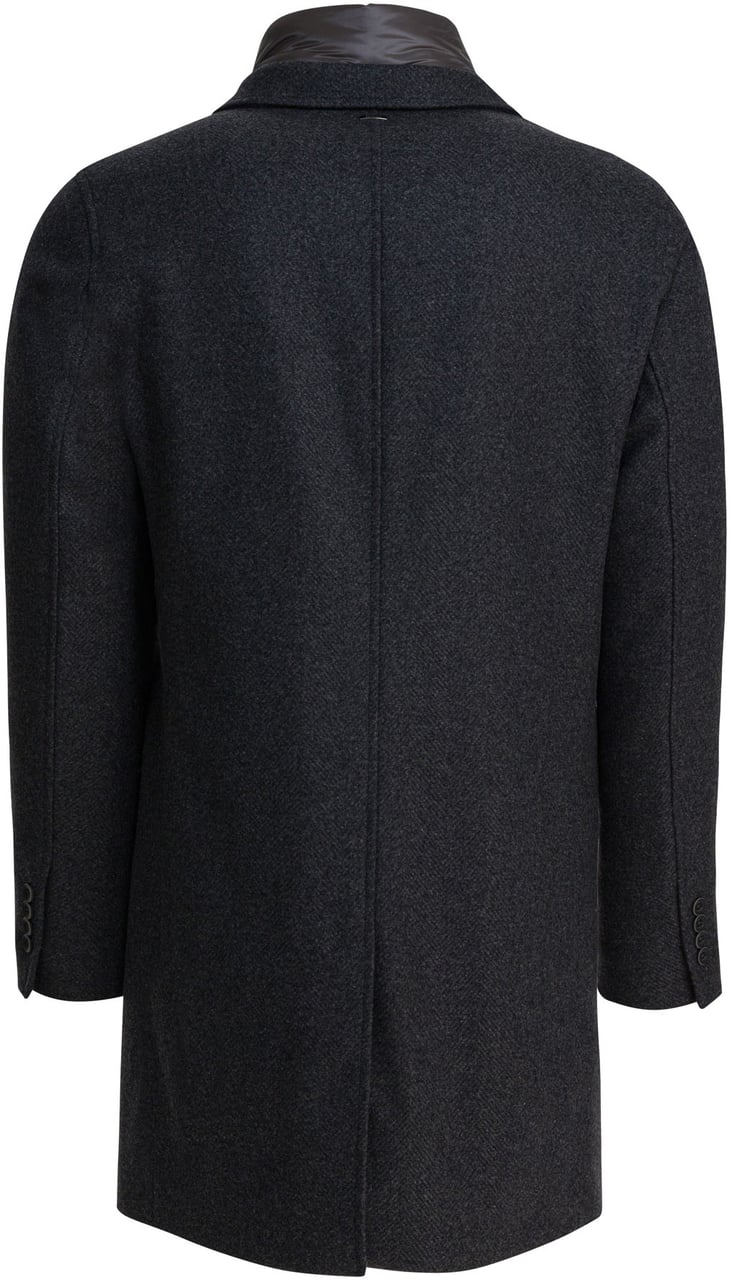 Herno Wool coat with vest Grijs