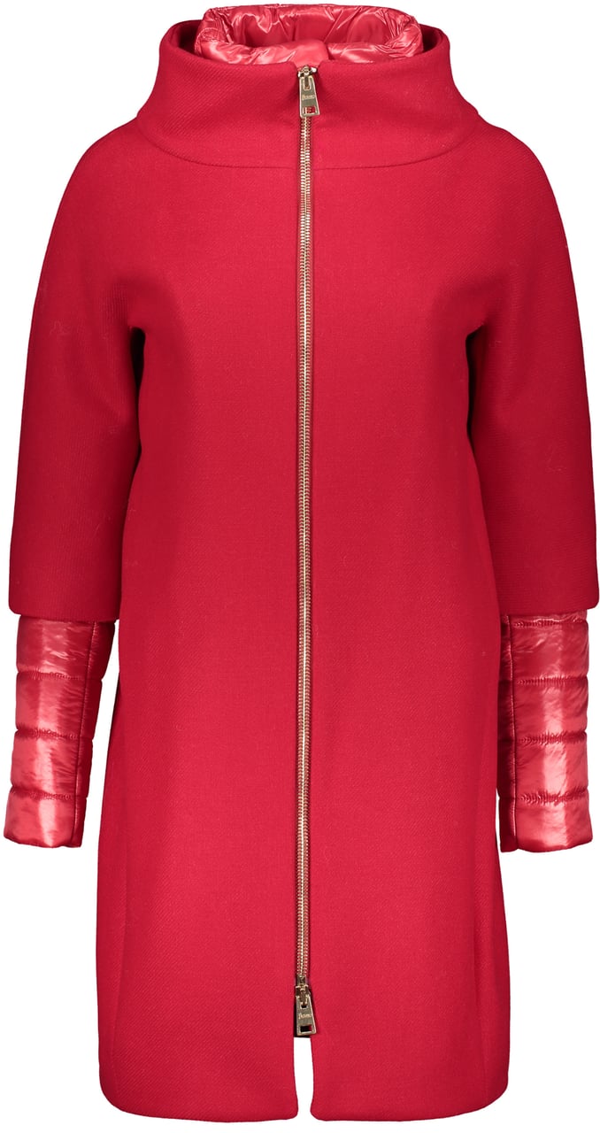 Herno Red elegant coat for any occasion Rood