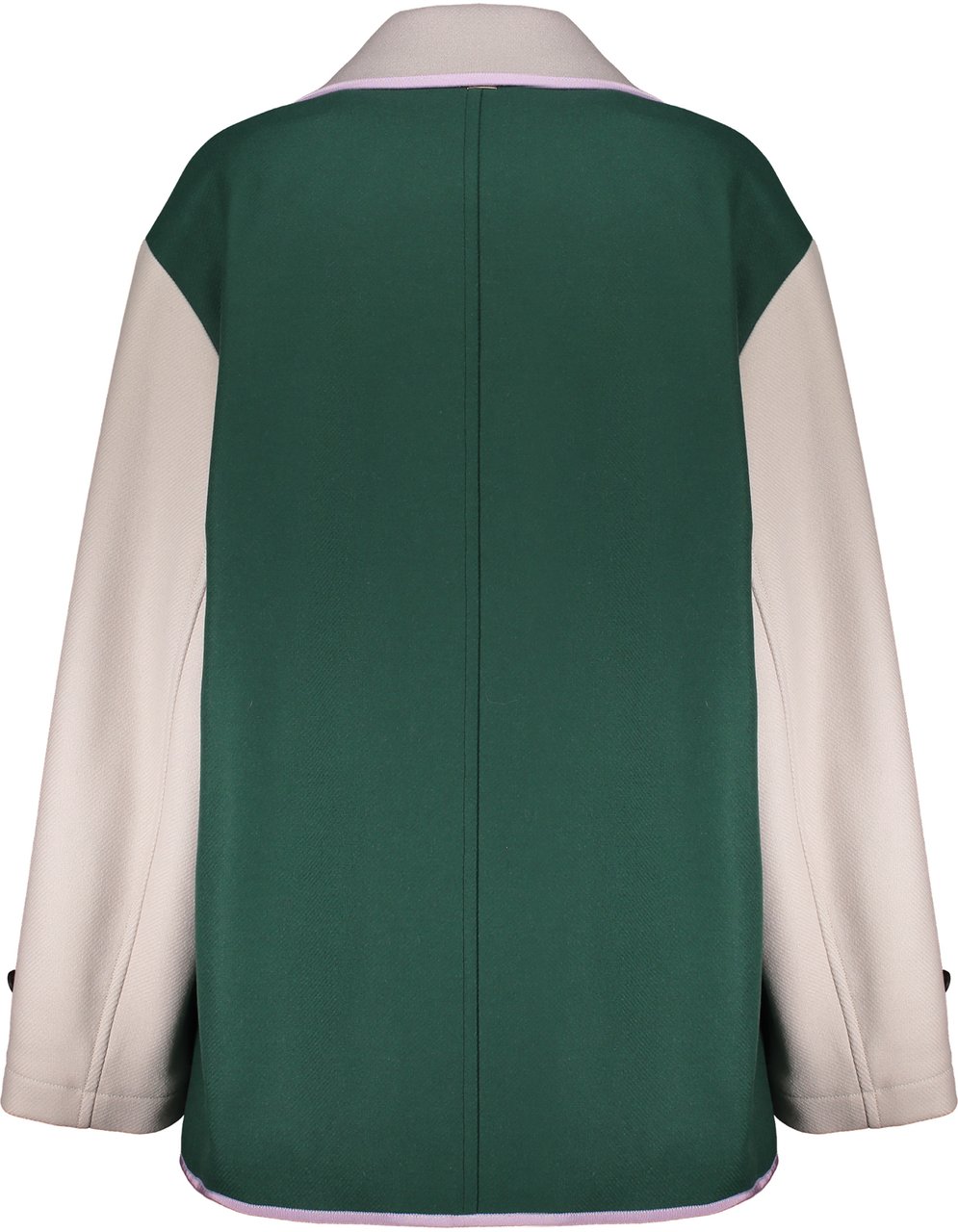 Herno Modern double-breasted dark green jacket Groen