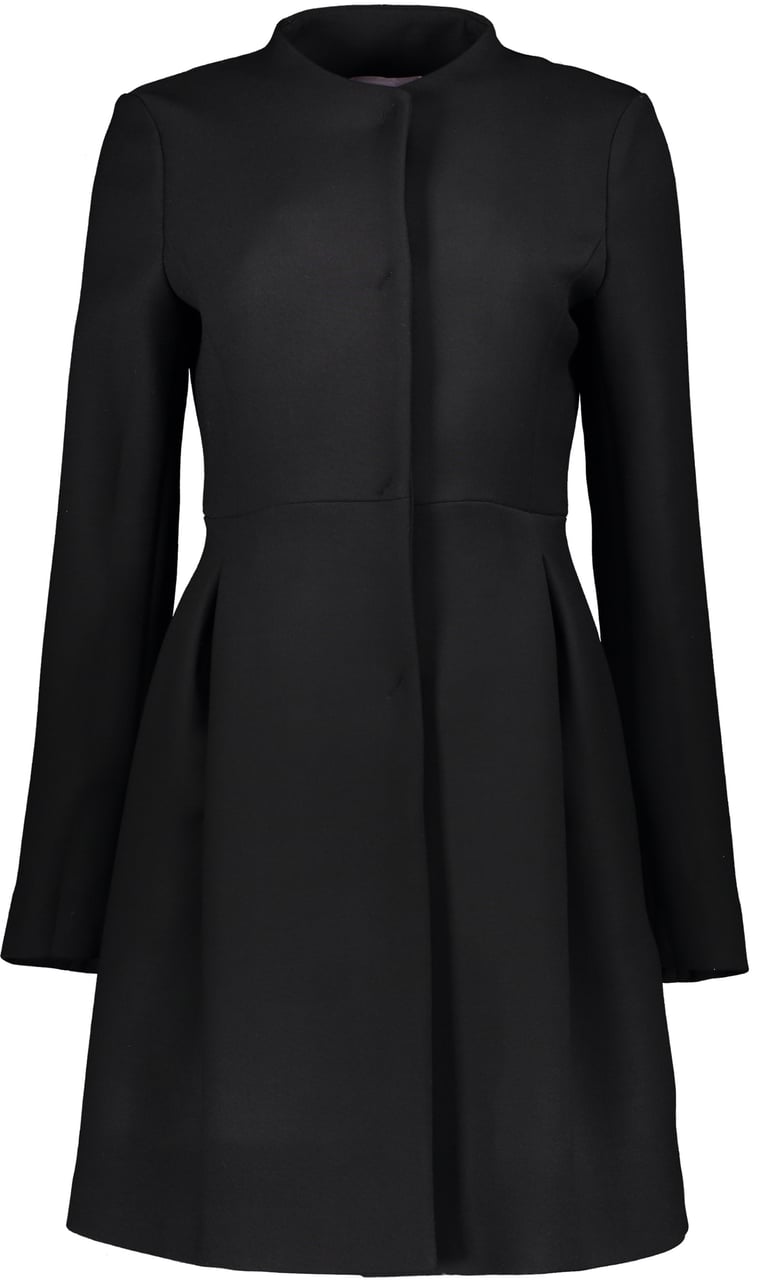 Herno Coat in virgin wool Zwart