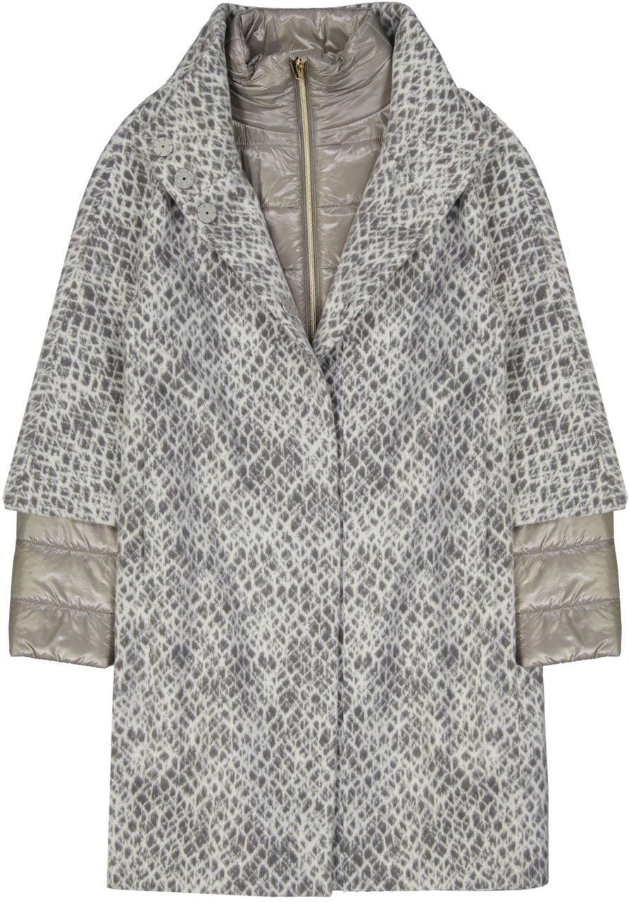 Herno HERNO Cashmere Blend Padded Coat Grijs