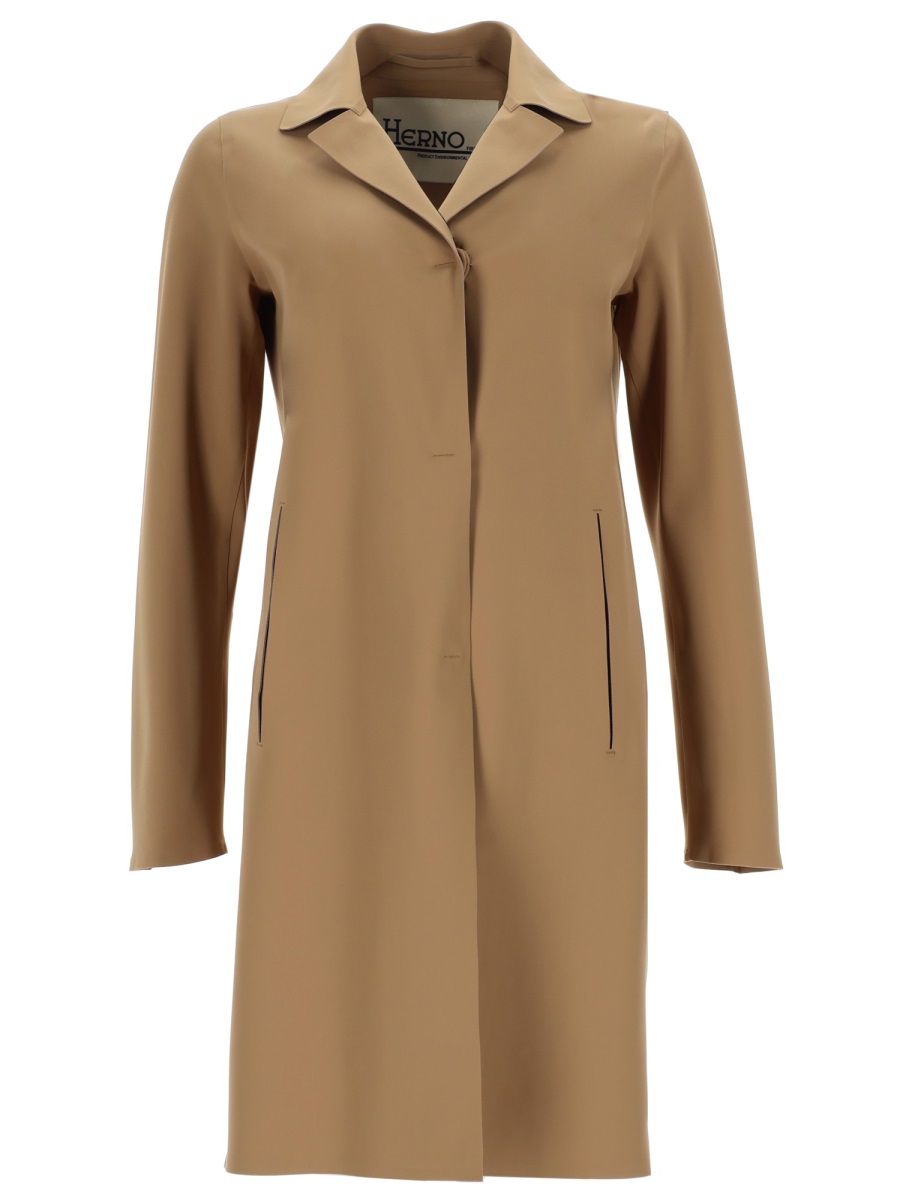 Herno Neutrals First Act Tailored Fit Coat Neutraal