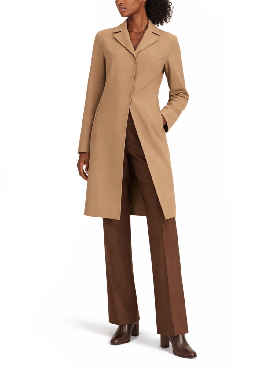 Herno Neutrals First Act Tailored Fit Coat Neutraal
