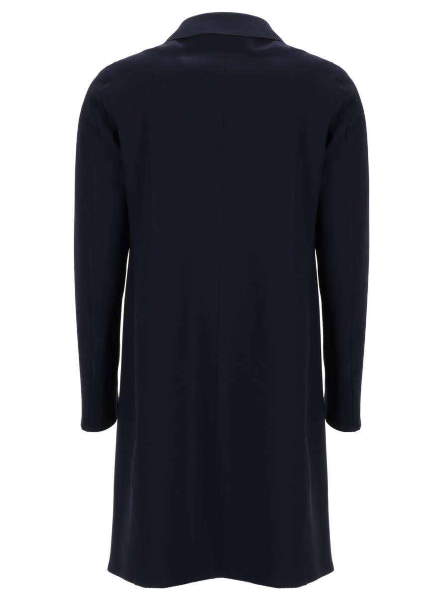 Herno Neutral First Act Straight Silhouette Coat Zwart