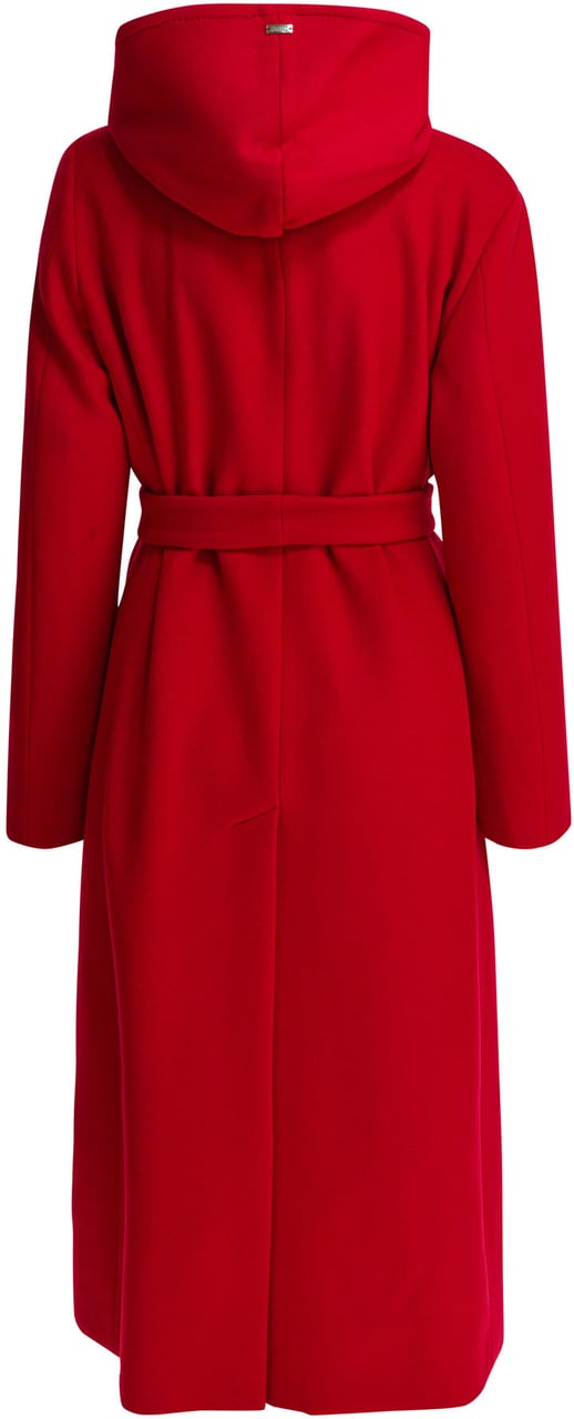 Herno Virgin wool long coat Rood