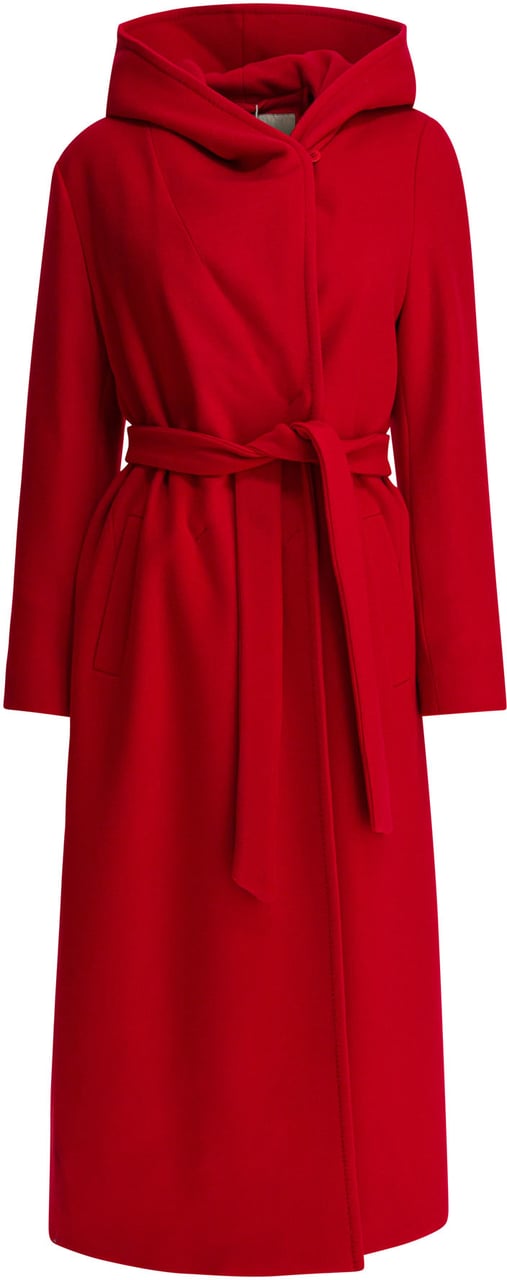Herno Virgin wool long coat Rood